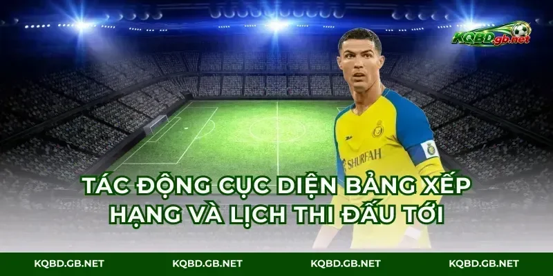 Tác động cục diện bảng xếp hạng và lịch thi đấu tới