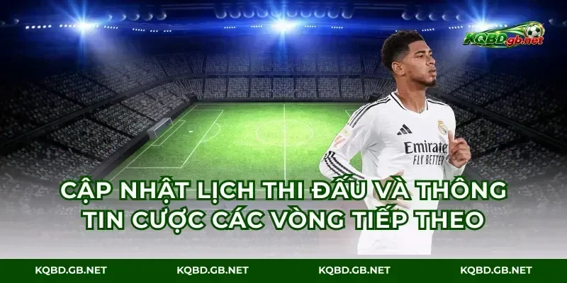 Cập nhật lịch thi đấu và thông tin cược các vòng tiếp theo